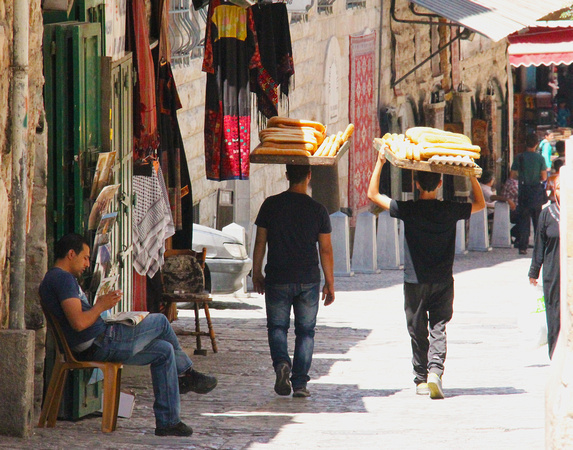 Delivering  Bread To The Market In Jerusalem